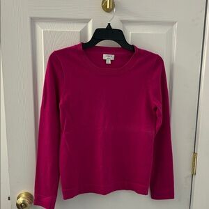 J. Crew Fuchsia Long Sleeve Top